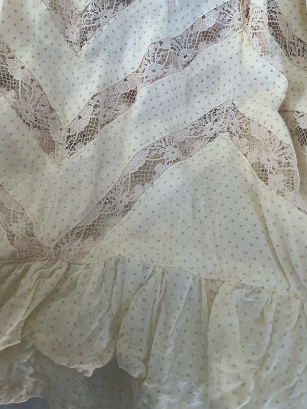 FREE PEOPLE Boho Trapeze Lace Voile Mini Tank Dress - Picture 9 of 11